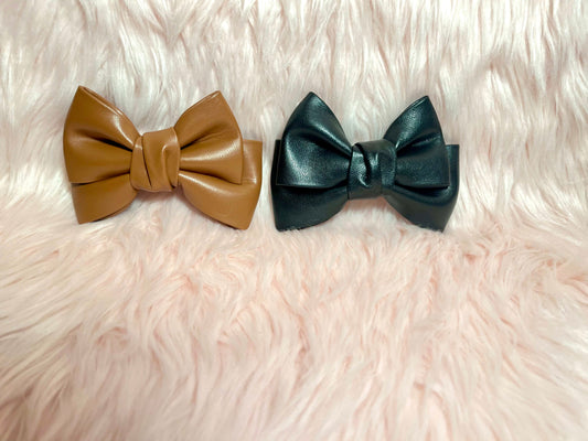 Leather Hairbows